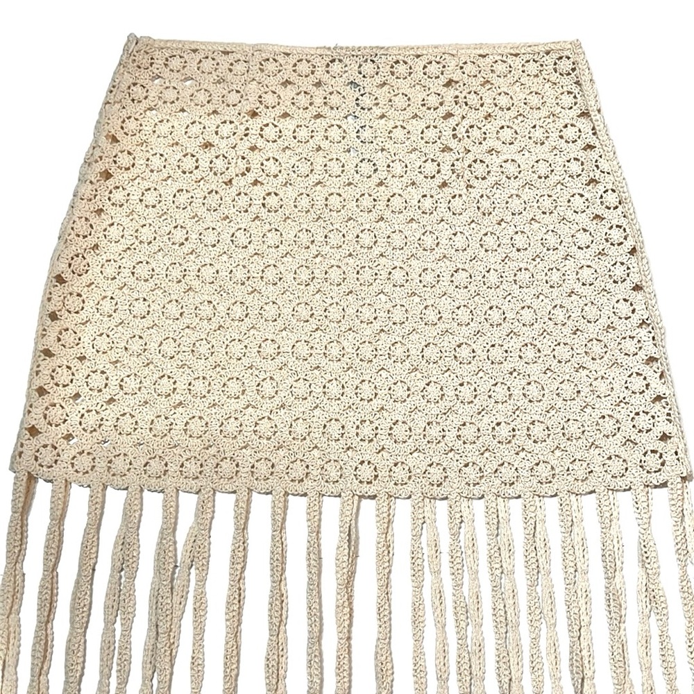 Zara Fringed Crochet Skirt - Picture 13 of 16